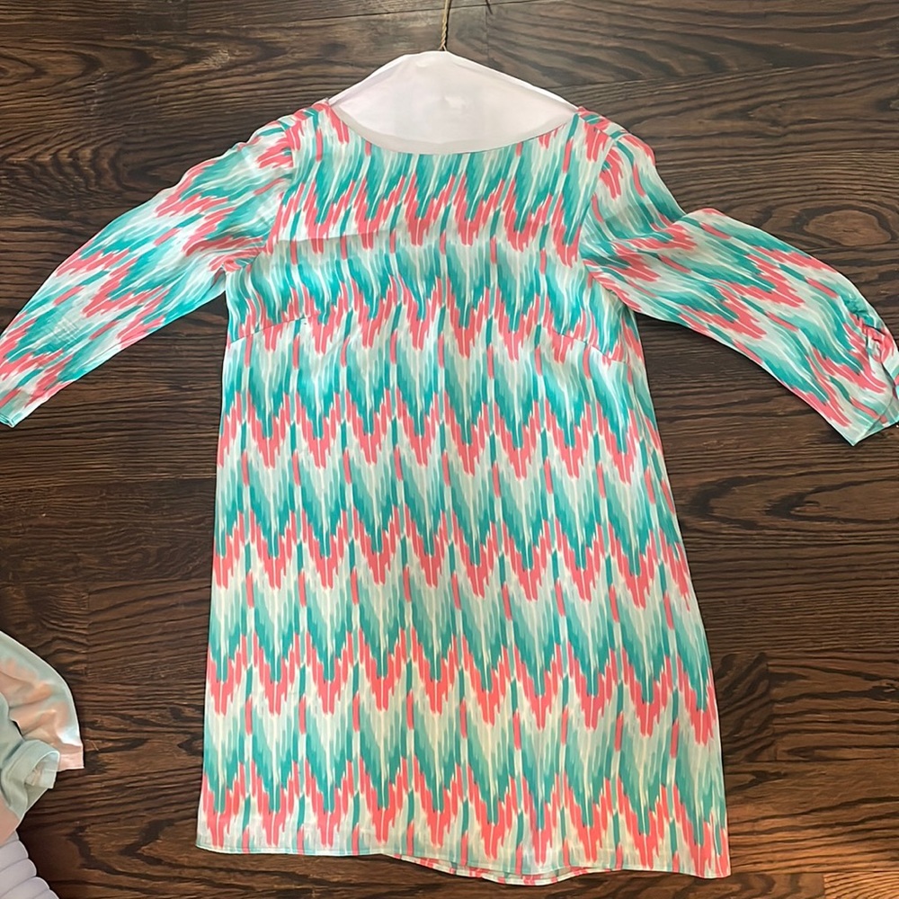 Shoshanna printed long sleeve dress